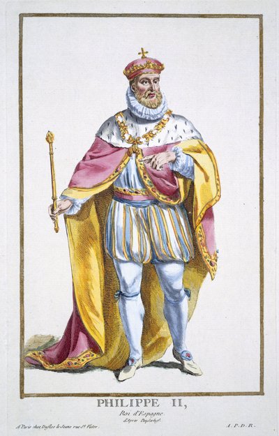 Filips II (1527-98) koning van Spanje uit 